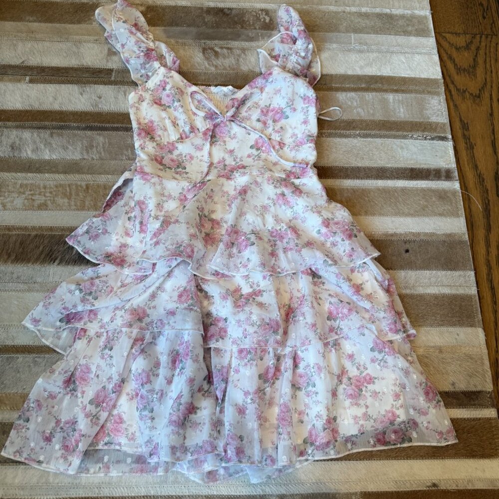 Altard State pink floral dress